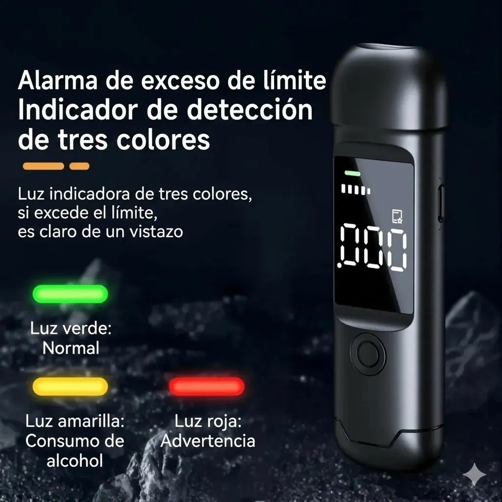 AlcoCheck ™ Alcoholímetro Portátil de Alta Precisión