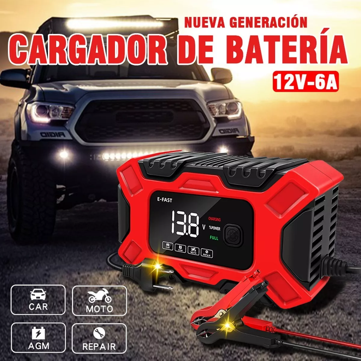 VoltGuardian™ PRO  Carga tu batería en minutos y olvídate de quedarte varado