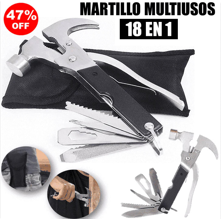 Tac Tool™ 18 Herramientas en 1 resuelve cualquier situación en segundos