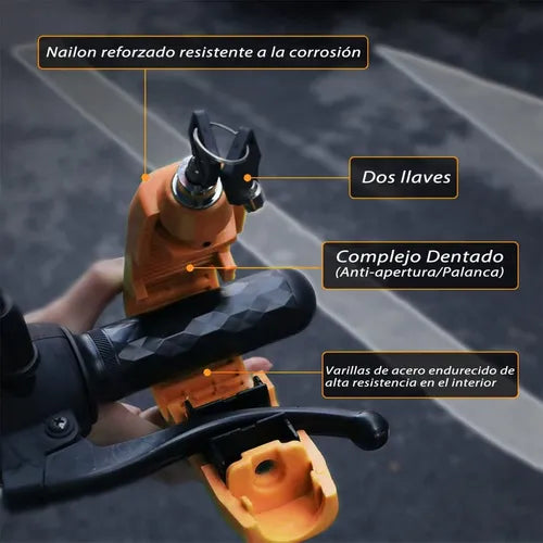 Caps Lock™ Bloqueo de manillar anti-robo seguridad en segundos