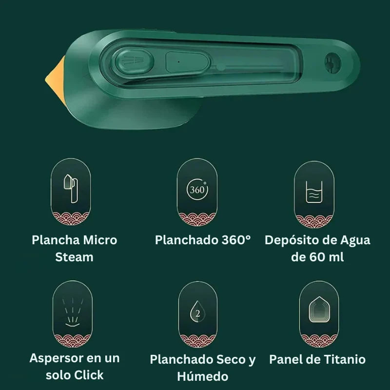 NanoSteam Mini™ Plancha de Vapor Portátil para Viaje