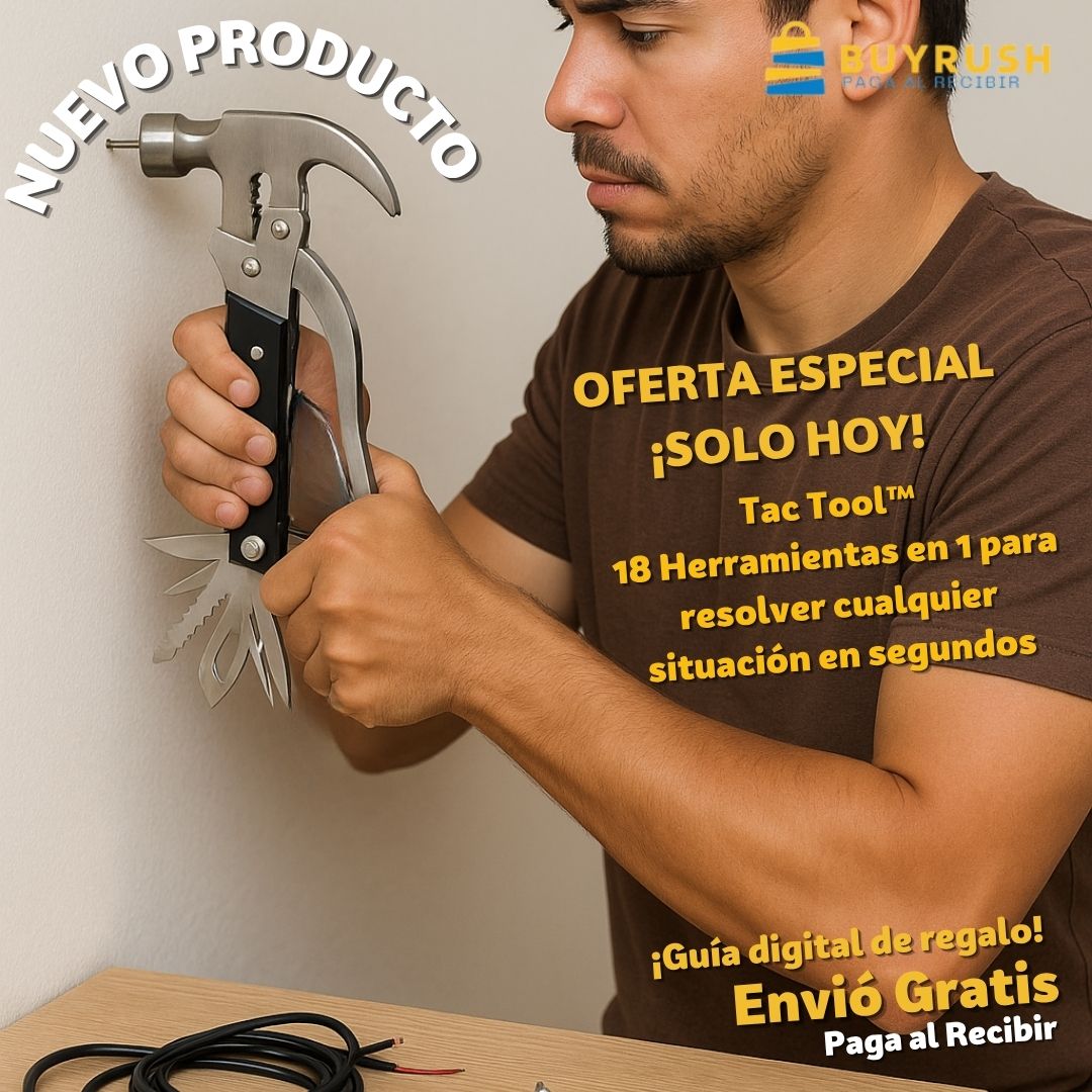 Tac Tool™ 18 Herramientas en 1 resuelve cualquier situación en segundos